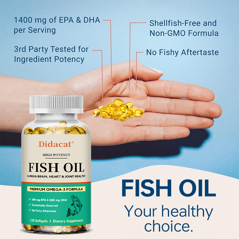 Omega 3 Fish Oil - Softgles di olio di pesce Premium