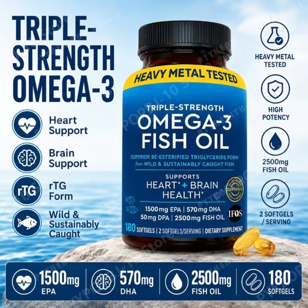 Omega 3 Fish Oil - Capsule di olio di pesce Omega-3
