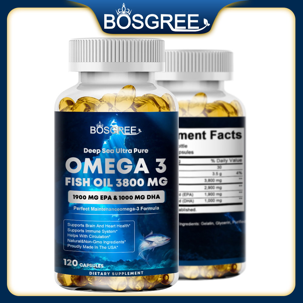 Omega 3 Fish Oil - Integratore di Olio di Pesce Omega