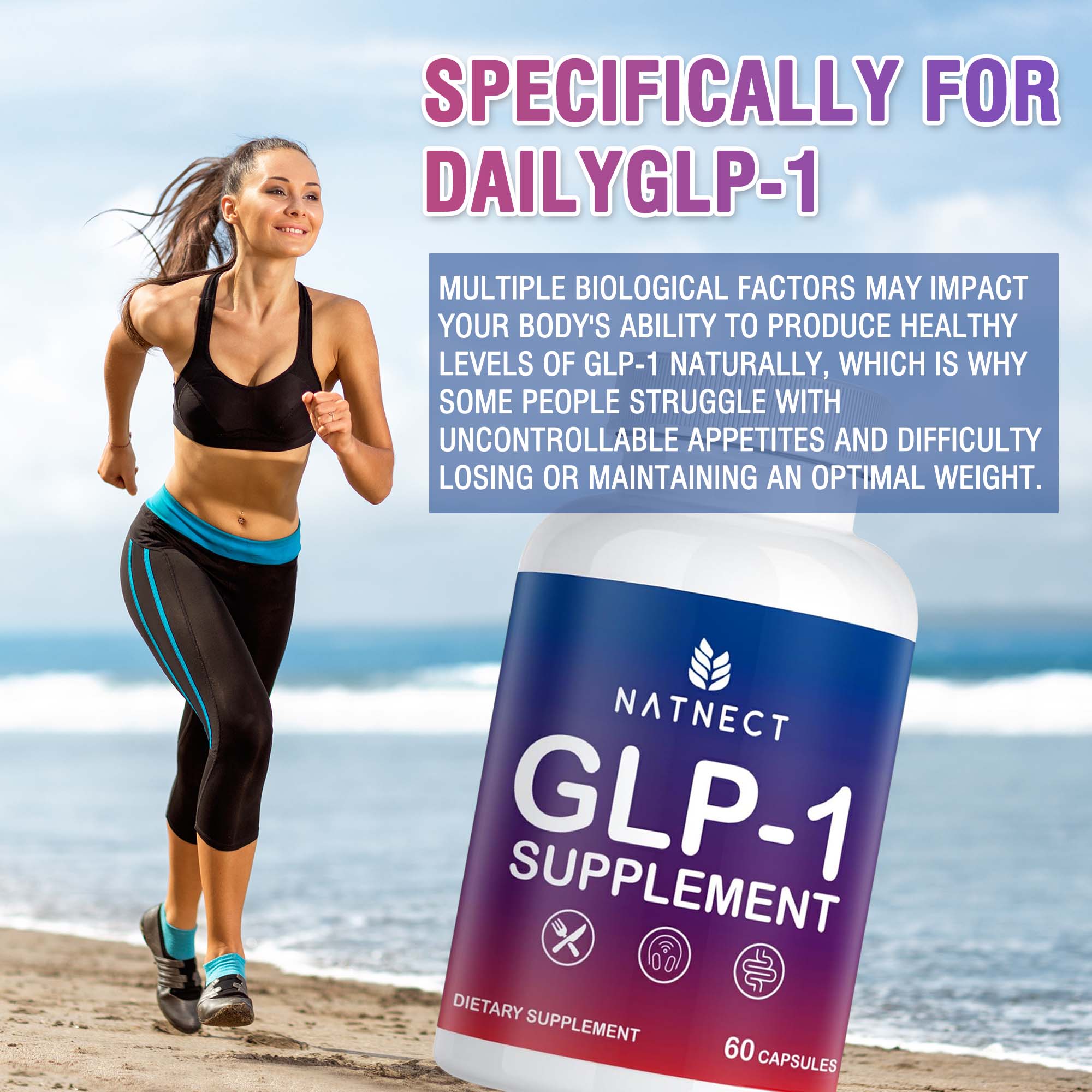 Green Tea Extract Fat - Capsule di Integratore GLP-1, per la