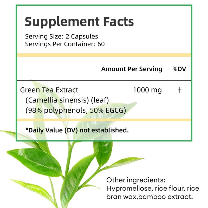 Estratto di tè verde - con 98% - Green Tea Extract Fat recensione e prezzo