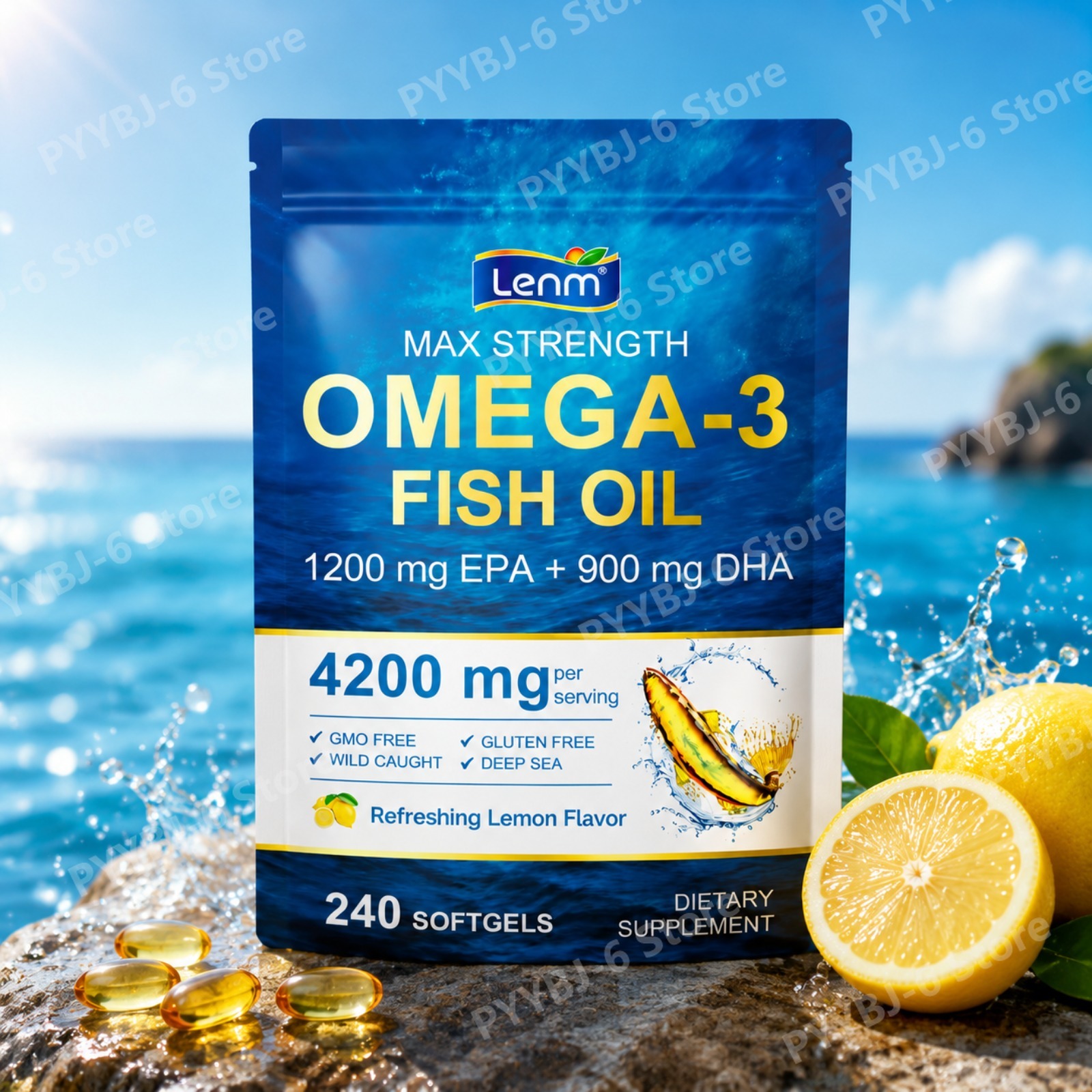 Lenm Omega-3 Tripla Potenza 42 - Omega 3 Fish Oil recensione e prezzo